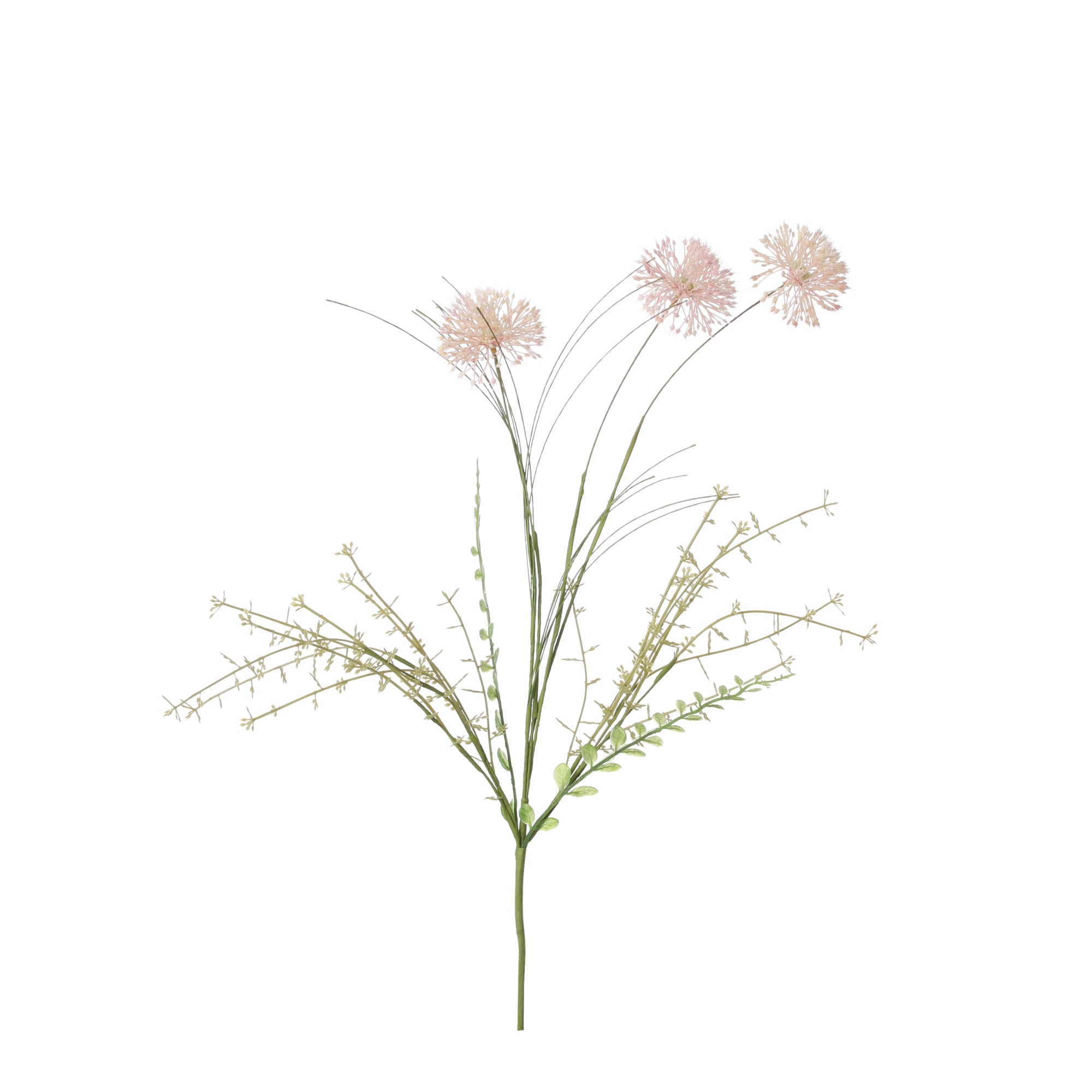 Buchet artificial Allium, roz, 60x15 cm