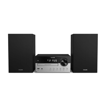 Microsistem 2.0 Philips audio cu Port USB pentru incarcare, Functie Bluetooth®, 60 W, Intrare audio, CD, MP3-CD, USB, FM, Bass Reflex, Woofer de 4 Microsistem 2.0 Philips audio cu Port USB pentru incarcare, Functie Bluetooth®, 60 W, Intrare audio, CD, MP3-CD, USB, FM, Bass Reflex, Woofer de 4