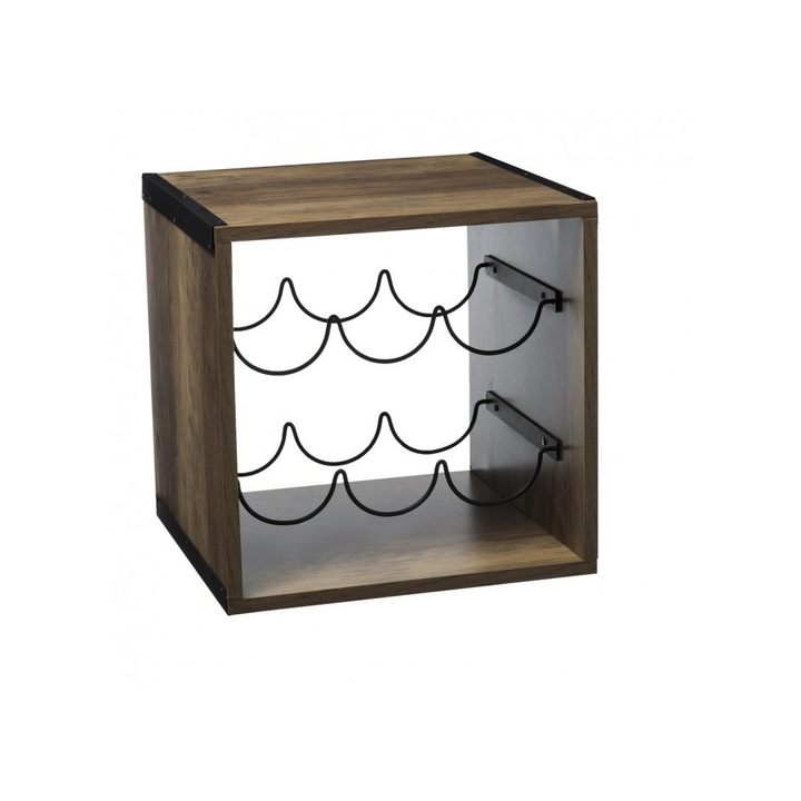 Suport sticle vin, MixIndy, 31x31x31 cm