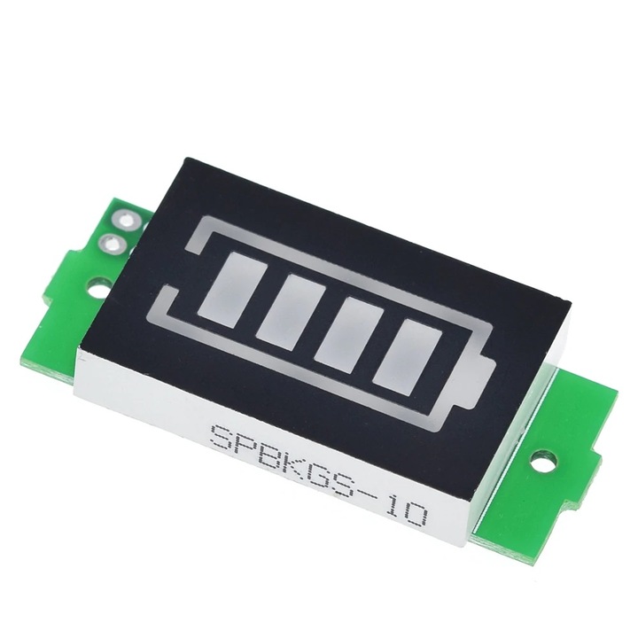 Индикатор за капацитет на батерията Arduino Clone, 2S, 8.4V, Син