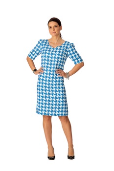 Rochie midi, Giorgal, Love, in carouri Rochie midi, Giorgal, Love, in carouri