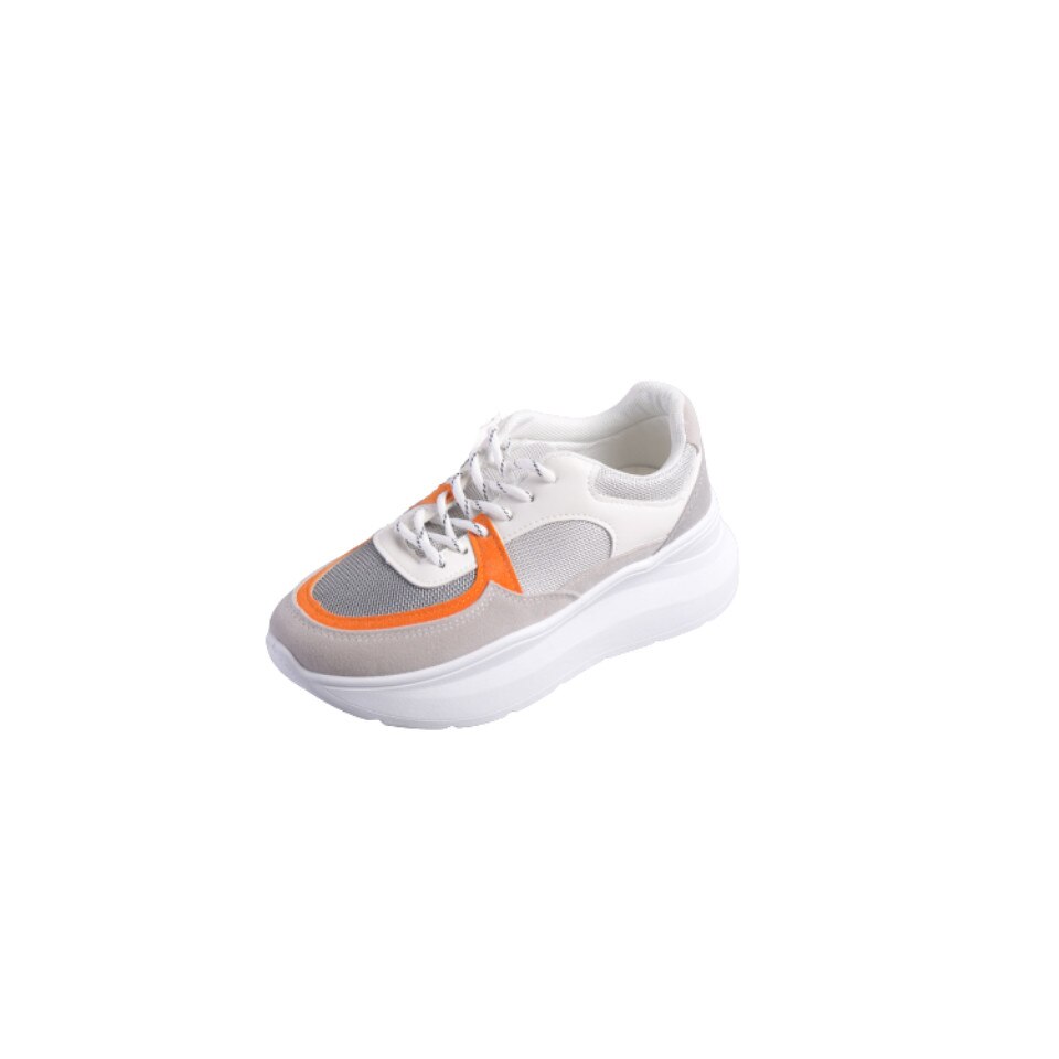 Pantofi sport dama Dafia, RAL-76, Alb/Portocaliu
