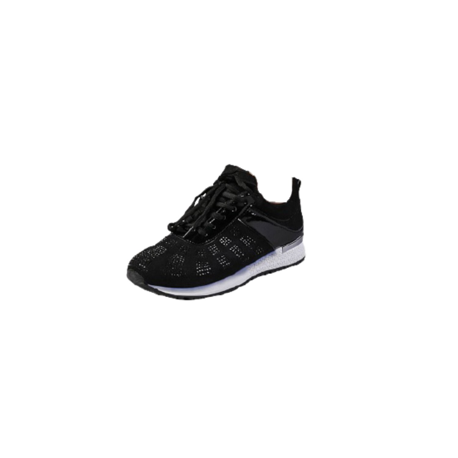 Pantofi sport dama Jacqueline alb, Negru