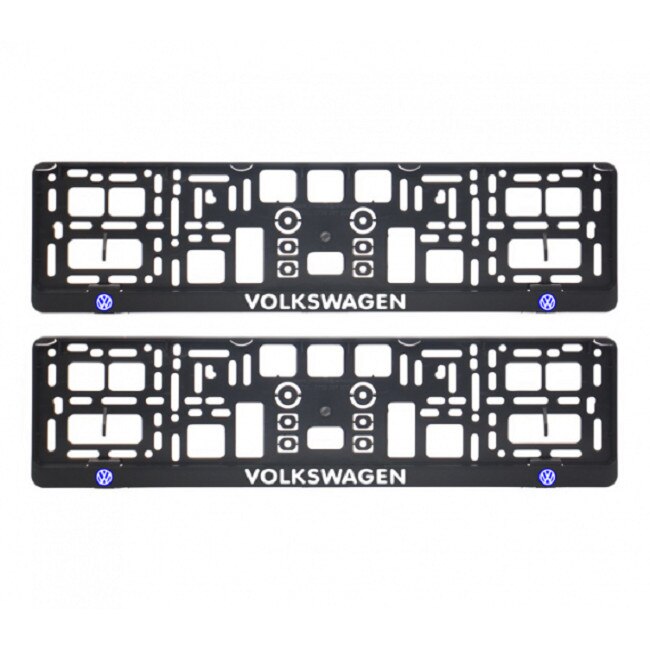 Set 2 bucati suport numar inmatriculare VOLKSWAGEN