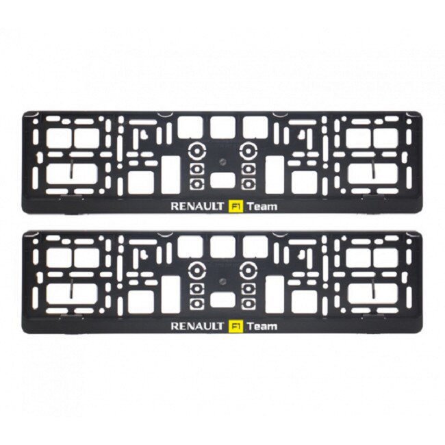 Set 2 bucati suport numar inmatriculare RENAULT F1