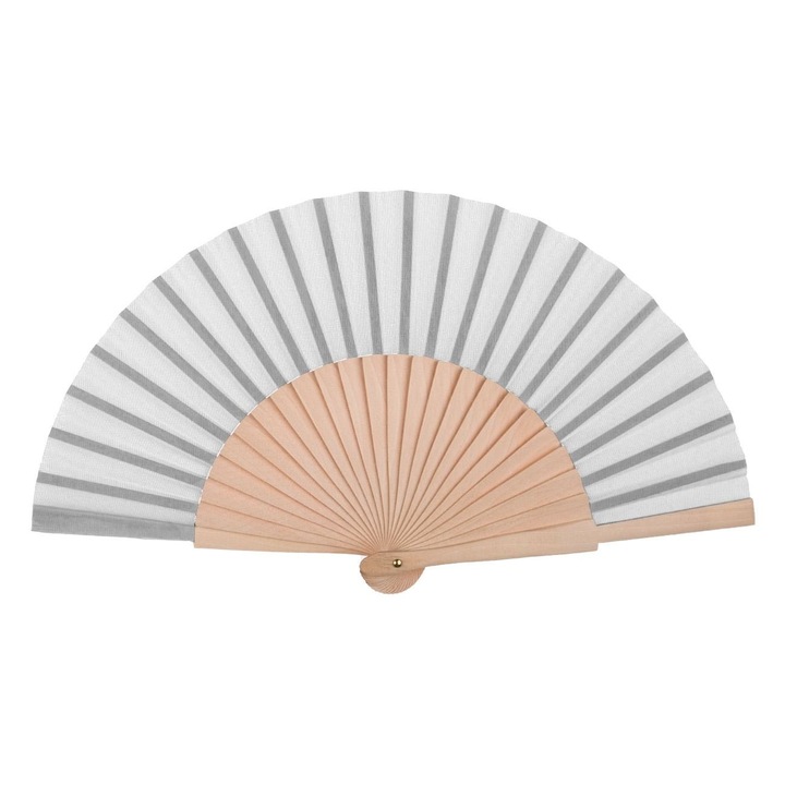 Fehér bézs legyező, Lioness, 19 cm