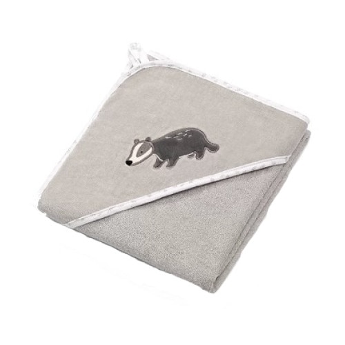 Prosop copii BabyOno cu gluga velur 100x100 cm Gri