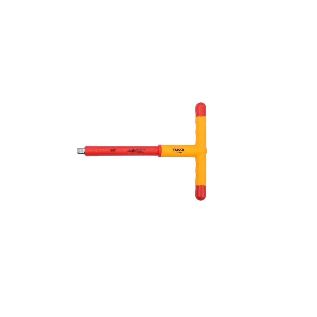 Antrenor Tubulara, Maner tip T, Izolatie 1000V, 3/8