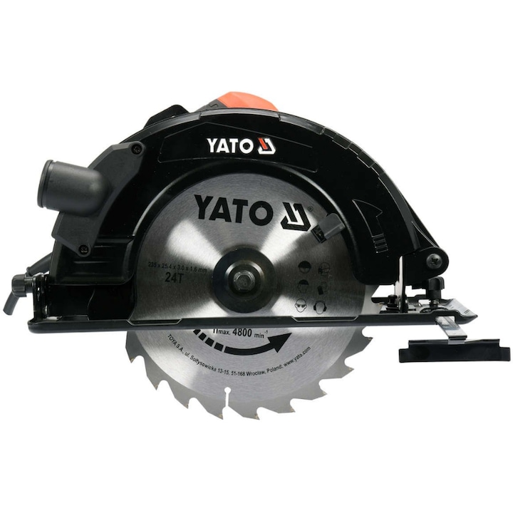 Ръчен циркуляр Yato 82154, Ф 235 мм, 2800 W
