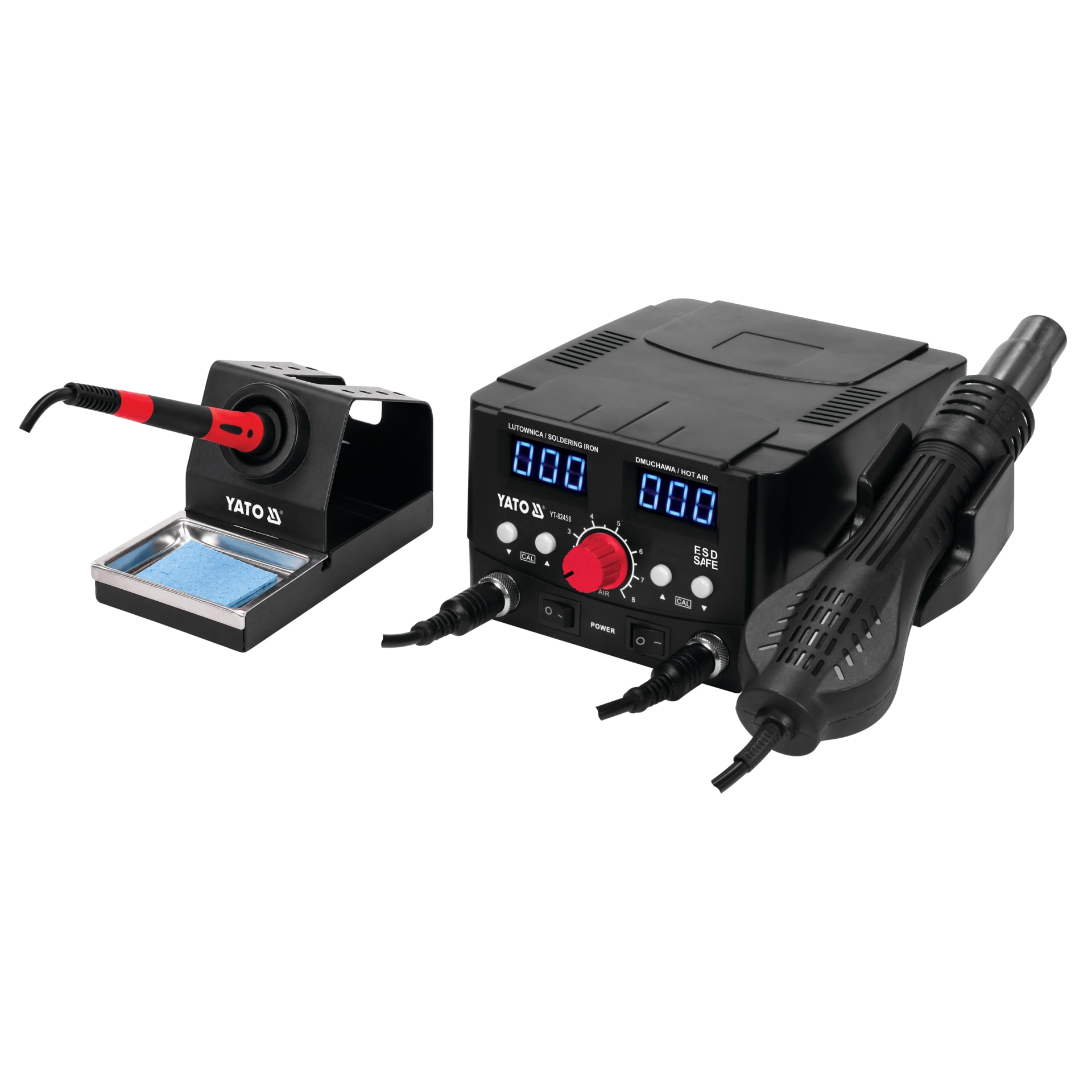 Statie De Lipit 2 In 1, Aparat Lipit 75W + Pistol Aer Cald 750W