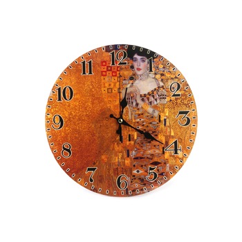 Ceas perete din sticla, grafica - GUSTAV KLIMT  Ceas perete din sticla, grafica - GUSTAV KLIMT