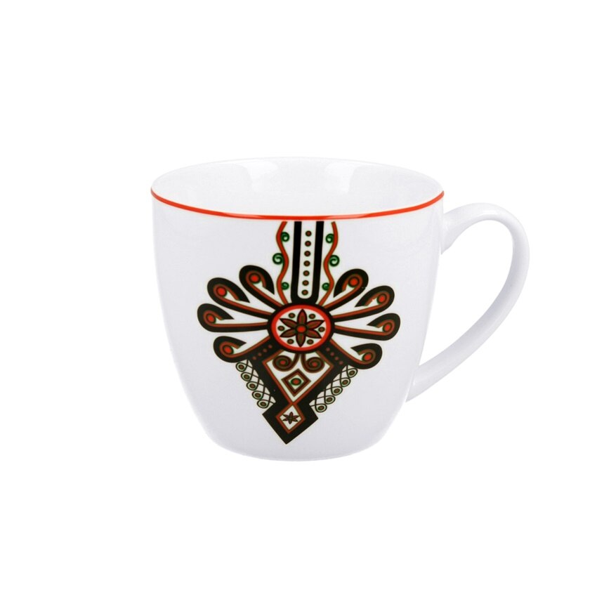 Cana portelan decorata in ambalaj cadou, 460 ml
