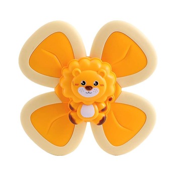 Jucarie Spinner pentru copii cu 4 laturi, Spinimals Premium Leu, Galben Jucarie Spinner pentru copii cu 4 laturi, Spinimals Premium Leu, Galben