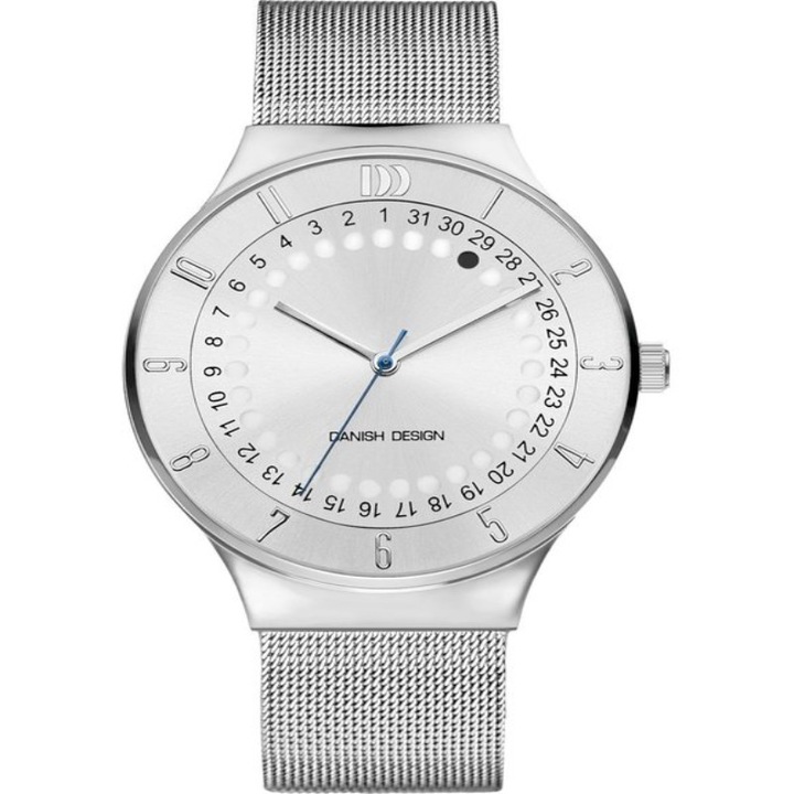 Analóg óra, Danish Design, IQ62Q1050, Kvarc, 5 ATM, 42 mm, Ezüst