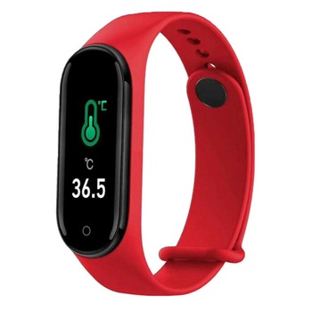 Bratara inteligenta fitness M4, afisaj digital, Multi Sport, rosu Bratara inteligenta fitness M4, afisaj digital, Multi Sport, rosu