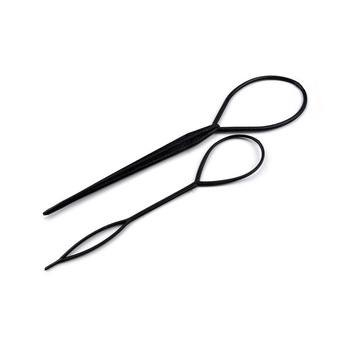 Set accesorii pentru par / coafura, 2 bucati, Negru Set accesorii pentru par / coafura, 2 bucati, Negru