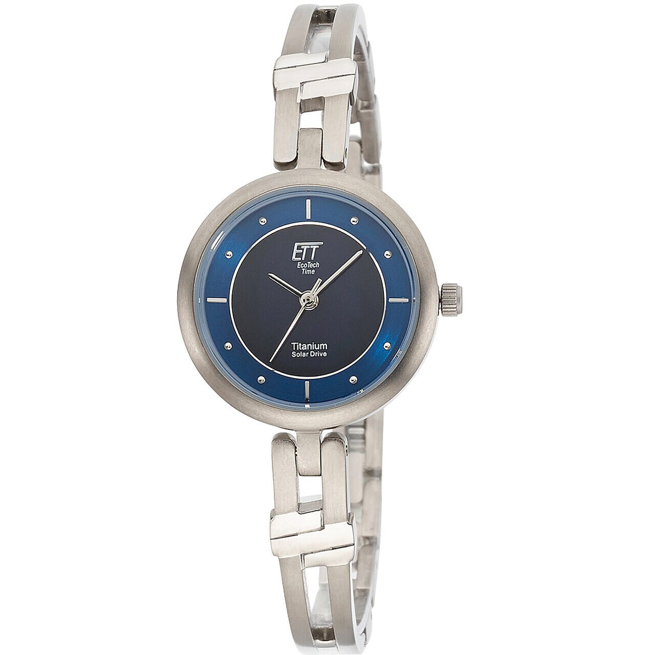 Ceas de dama Ett ELT-12115-65M, Quartz, 27mm, 5ATM, Argintiu