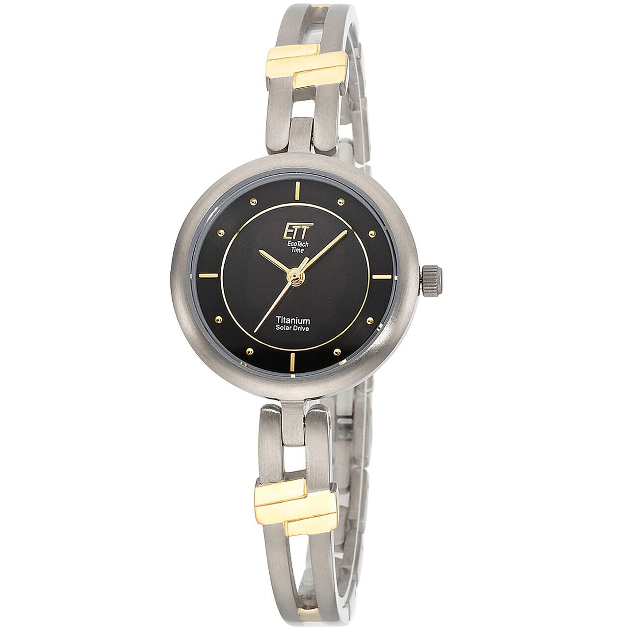 Ceas de dama Ett ELT-12116-25M, Quartz, 27mm, 5ATM, Argintiu