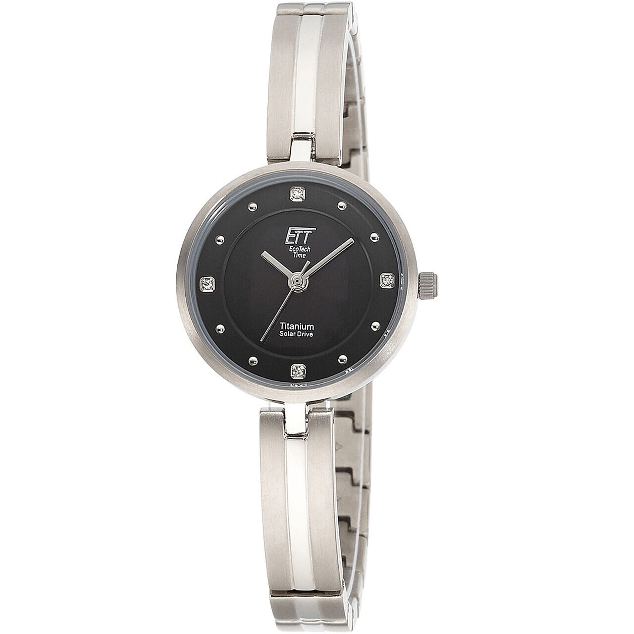 Ceas de dama Ett ELT-12112-24M, Quartz, 29mm, 5ATM, Argintiu