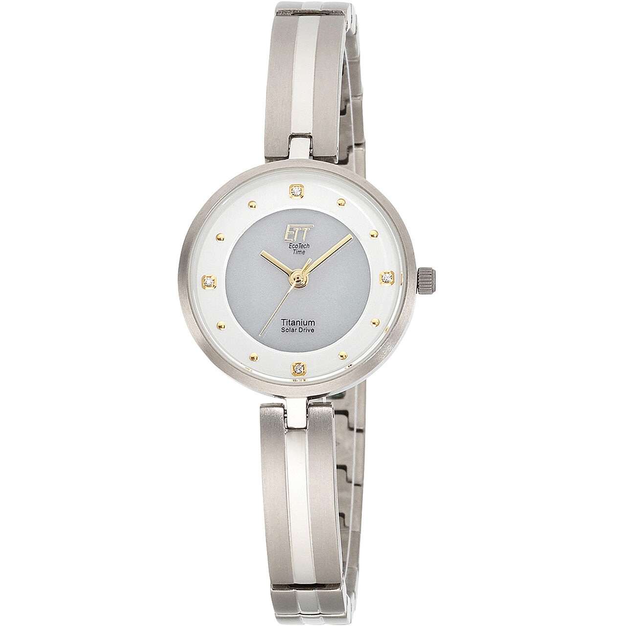 Ceas de dama Ett ELT-12111-44M, Quartz, 29mm, 5ATM, Argintiu