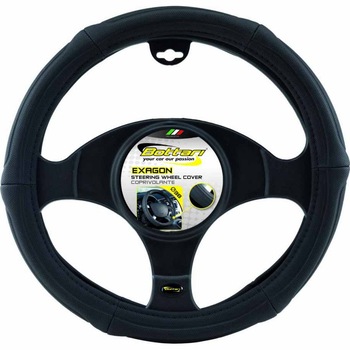 Husa volan Bottari Exagon, 38 cm, negru Husa volan Bottari Exagon, 38 cm, negru