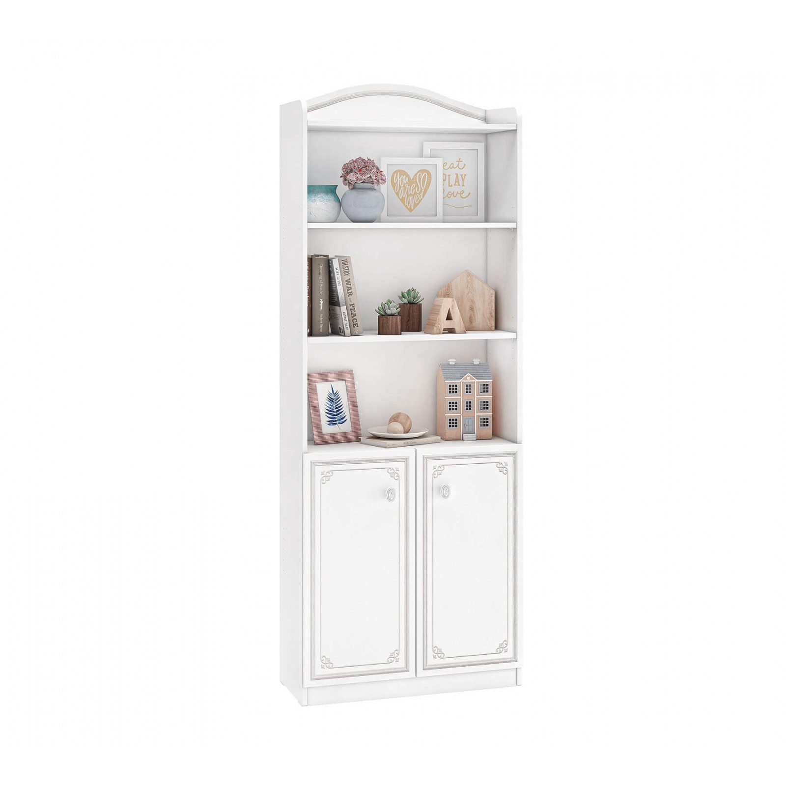 Biblioteca Selena Grey 70X187X33 Cm