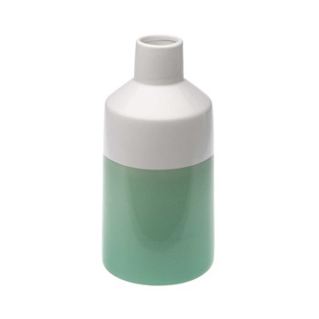 Vaza ceramica, Versa Home, Alb/Verde Vaza ceramica, Versa Home, Alb/Verde