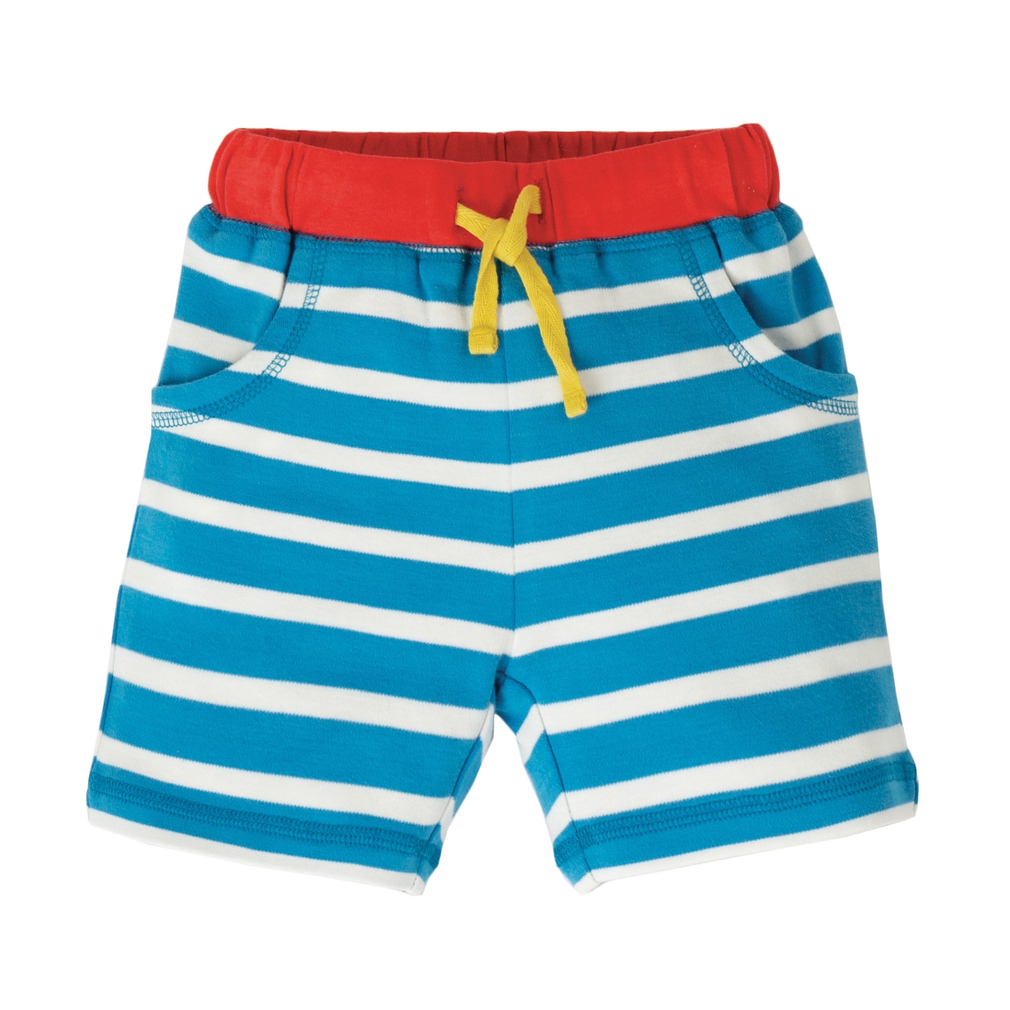 Pantaloni scurti, valuri la ocean, bumbac organic, multicolor, copii