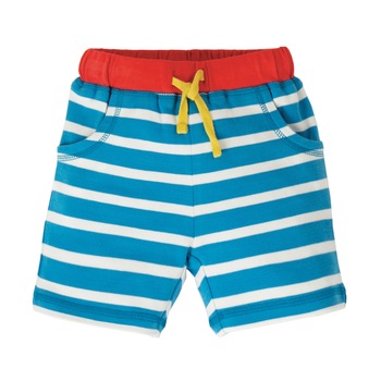 Pantaloni scurti, valuri la ocean, bumbac organic, multicolor, copii Pantaloni scurti, valuri la ocean, bumbac organic, multicolor, copii