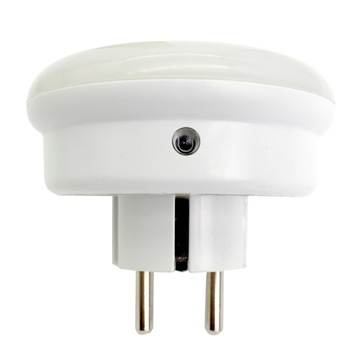 Lampa cu 3 LED-uri, priza si senzor de lumina pentru casa, Alb Lampa cu 3 LED-uri, priza si senzor de lumina pentru casa, Alb