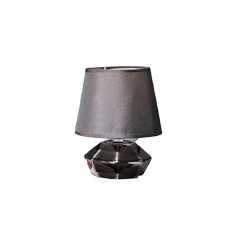 Veioza portelan Nomad, Antracit, 14 x 14 x 14 cm Veioza portelan Nomad, Antracit, 14 x 14 x 14 cm