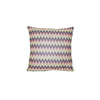 Perna decorativa zigzag 43 x 43 cm, Nichita Impex, portocaliu/maro Perna decorativa zigzag 43 x 43 cm, Nichita Impex, portocaliu/maro