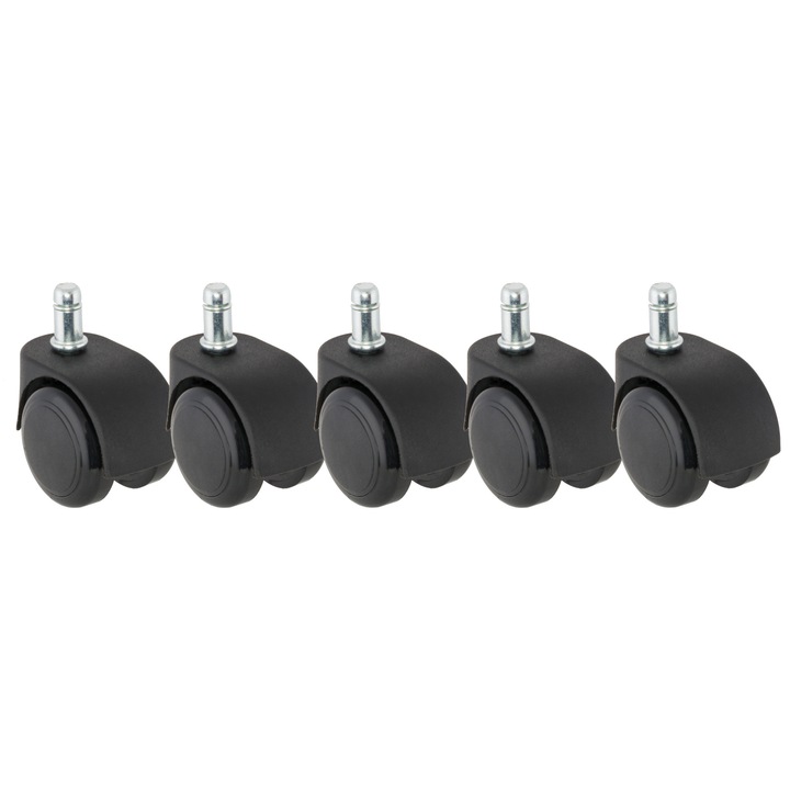 Qmobili gumikerék, D50mm, ajak 42mm, D11mm markolórúd, fekete, 4db
