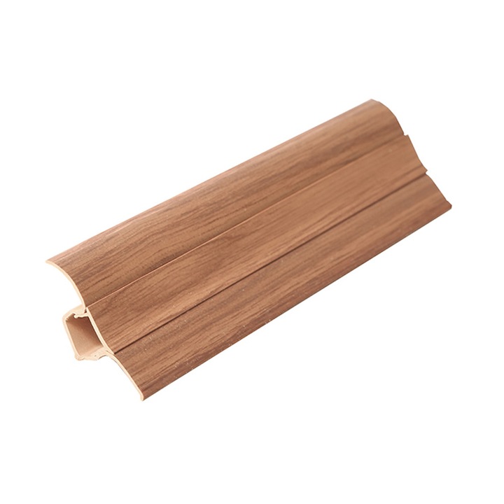 Set plinta PVC cu canal cablu, 250X5.3 cm, 5 bucati, 53.17 Mahon Exotic