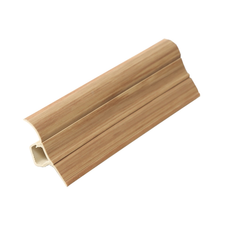 Set plinta PVC cu canal cablu, 250X5.3 cm, 5 bucati, 53.13 Stejar Galben