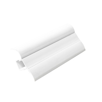 Set plinta PVC cu canal cablu, 250X5.3 cm, 5 bucati, 53.28 Alb Clar Set plinta PVC cu canal cablu, 250X5.3 cm, 5 bucati, 53.28 Alb Clar