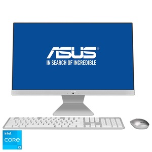 Sistem All-in-One ASUS V241EAK cu procesor Intel® Core™ i3-1115G4 pana la 4.10 GHz, 23.8-inch, Full HD, 8GB DDR4, 256GB M.2 NVMe™ PCIe® 3.0 SSD, Intel® UHD Graphics, No OS, White