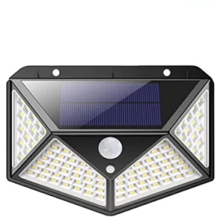 Соларна LED лампа Automat, CL-2566, 100 Диода, черен