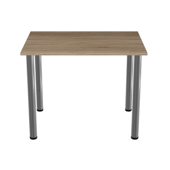 Masa dining / bucatarie, Mobiref, 93 cm x 68 cm x 73 cm, PAL Sonoma 18 mm, picioare crom lucios, reglabile Masa dining / bucatarie, Mobiref, 93 cm x 68 cm x 73 cm, PAL Sonoma 18 mm, picioare crom lucios, reglabile