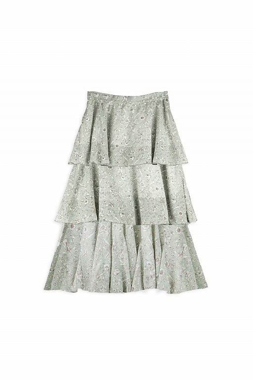 Fusta lunga, Chiara, MISHA, Verde menta