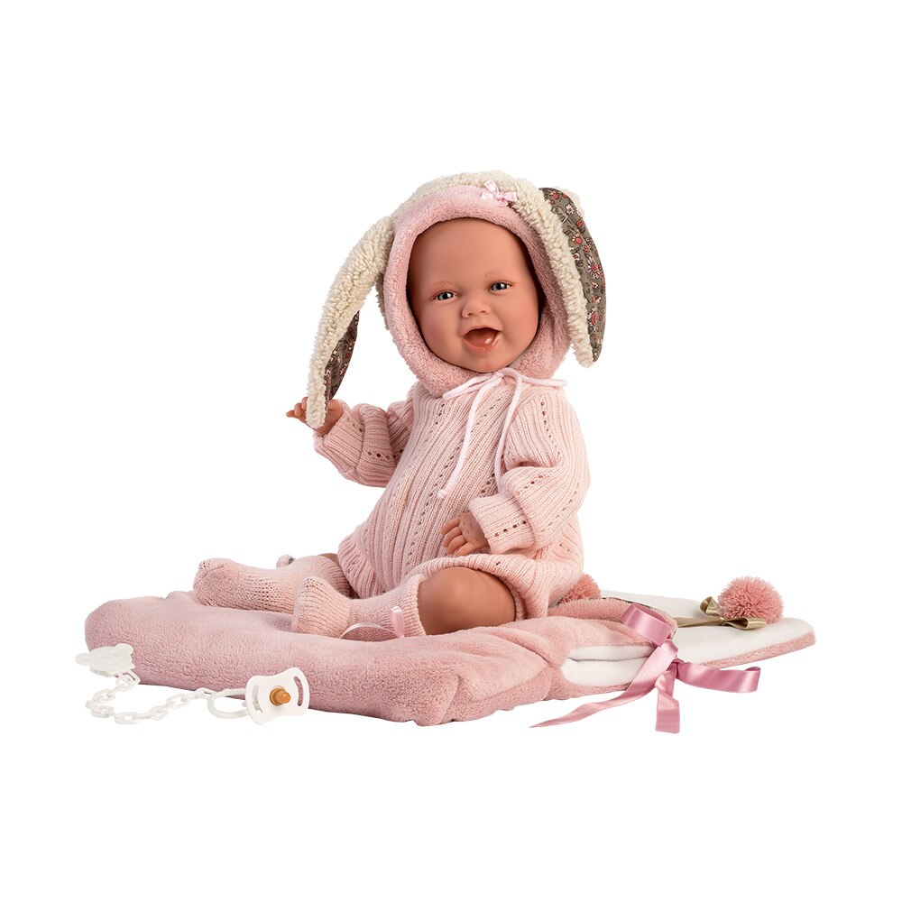 Papusa Llorens, Mimi cu saculet de dormit, cu sunete, 42 cm