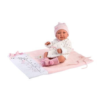 Papusa Llorens, Tina cu saltea de schimbat, 43 cm Papusa Llorens, Tina cu saltea de schimbat, 43 cm