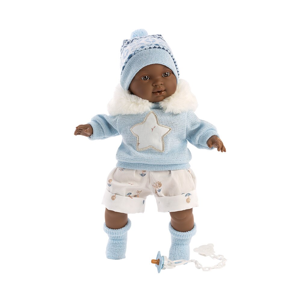 Papusa Llorens africana, Sirham, cu sunete, 38 cm