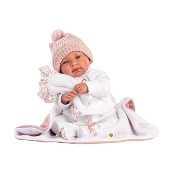 Papusa Llorens, Tina cu saltea de schimbat, cu sunete, 44 cm Papusa Llorens, Tina cu saltea de schimbat, cu sunete, 44 cm