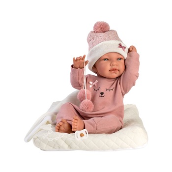 Papusa Llorens, Tina cu saltea si paturica, 43 cm Papusa Llorens, Tina cu saltea si paturica, 43 cm