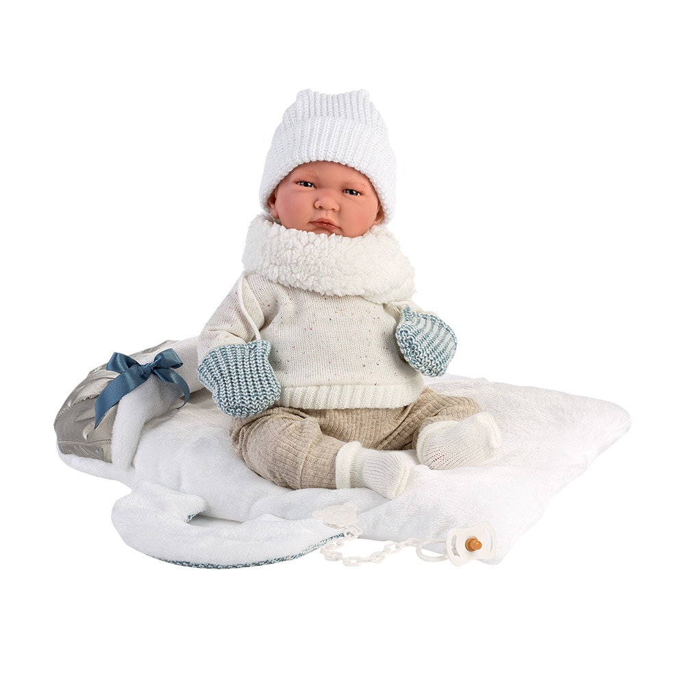 Papusa Llorens, Lalo cu portbebe, cu sunete, 42 cm