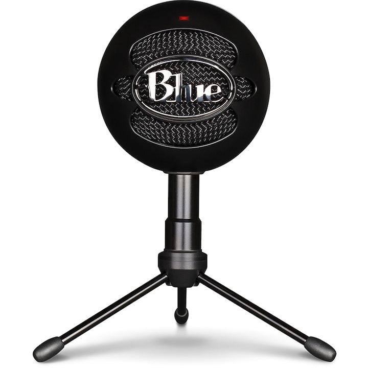 Микрофон Gaming Blue Snowball iCE USB, Професионален, PC & Mac, Podcast, Streaming, Recording, Cardioid Condenser, Black