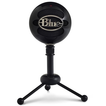 Microfon Blue Snowball USB Profesional, PC & Mac, Gaming, Podcast, Streaming, Recording, Omidirectional/Cardioid Condenser, Black Microfon Blue Snowball USB Profesional, PC & Mac, Gaming, Podcast, Streaming, Recording, Omidirectional/Cardioid Condenser, Black