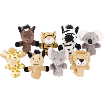 Set 8 marionete pentru deget, animale salbatice, plus, 3 ani+ Set 8 marionete pentru deget, animale salbatice, plus, 3 ani+