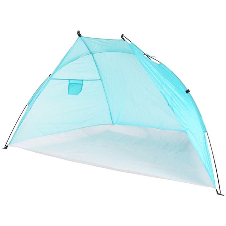 Strandsátor - gyorsan felállítható napvédő sátor (X61) - zöldeskék